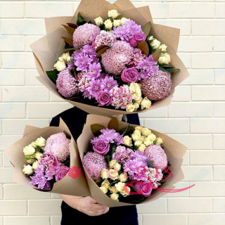 Варениковская цветы с доставкой тюльпаны в черной бумаге
